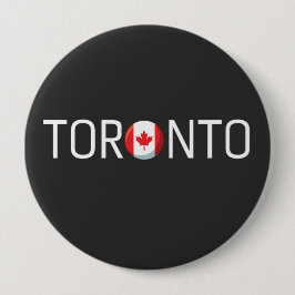 Toronto Canada Flag  Ronde Button 4,0 Cm