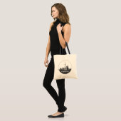 Toronto, Canada | Gestileerde skyline groot Tote Bag (Voorkant (model))