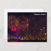 Toronto Canada GN-towervuurwerk Briefkaart (Voorkant / Achterkant)