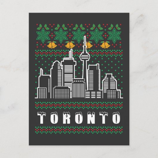 Toronto Canada Lelijke Kerst Briefkaart (Voorkant)
