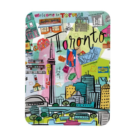 Toronto, Canada Magneet (Verticaal)