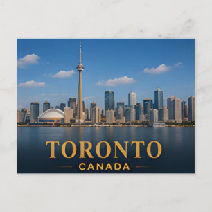 Toronto Canada Modern Silhouet Reisbestemming Briefkaart
