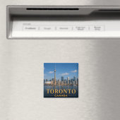 Toronto Canada Modern Silhouet Reisbestemming Magneet (Insitu (Vaatwasser))