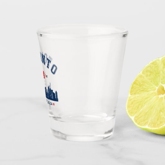 Toronto Canada Modern Skyline Shot Glas (Rechts)