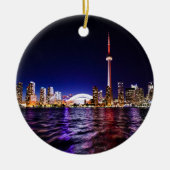 Toronto, Canada Night Skyline Keramisch Ornament (Voorkant)