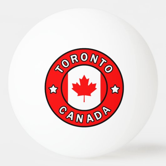 Toronto Canada Pingpongbal (Voorkant)