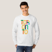 Toronto Canada Pop Art Letters T-shirt (Voorkant volledig)