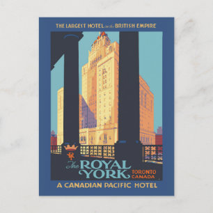 Toronto Canada poster van het vintage-tarief Briefkaart