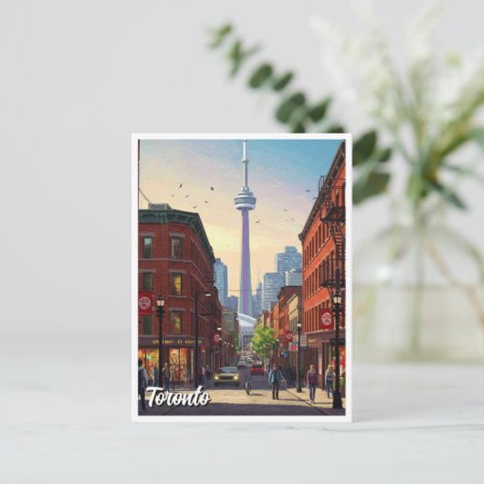 Toronto Canada Reizen Briefkaart (Staand voorkant)