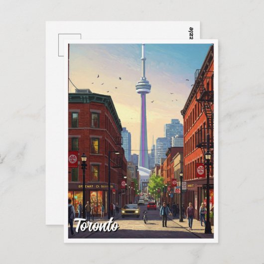 Toronto Canada Reizen Briefkaart (Voorkant / Achterkant)