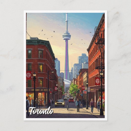 Toronto Canada Reizen Briefkaart (Voorkant)