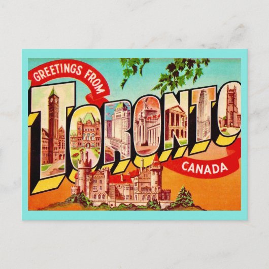 Toronto Canada Retro Ansichtkaart Briefkaart (Voorkant)