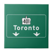 Toronto, Canada Road Sign Tegeltje (Voorkant)
