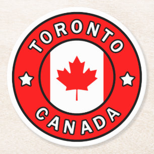 Toronto Canada Ronde Kartonnen Onderzetter