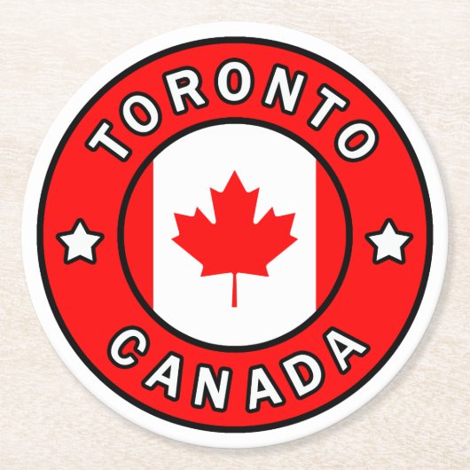 Toronto Canada Ronde Kartonnen Onderzetter (Voorkant)