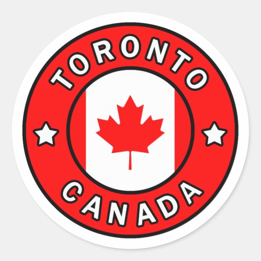 Toronto Canada Ronde Sticker (Voorkant)