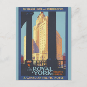  Toronto Canada Royal York Hotel Reizen Briefkaart