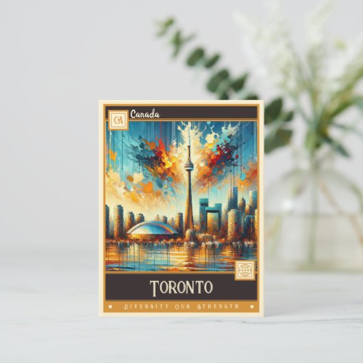 Toronto, Canada | schilderij Briefkaart (Staand voorkant)