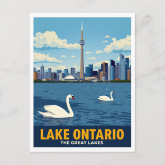 Toronto Canada Silhouette Lake Ontario Briefkaart