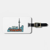 Toronto Canada Skyline Bagagelabel (Voorkant horizontaal)