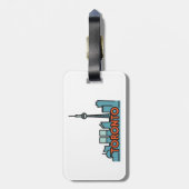 Toronto Canada Skyline Bagagelabel (Achterkant verticaal)