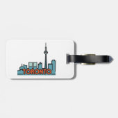 Toronto Canada Skyline Bagagelabel (Achterkant horizontaal)