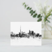 Toronto Canada Skyline Black White Briefkaart (Staand voorkant)