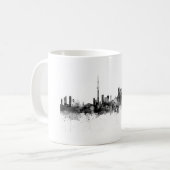 Toronto Canada Skyline Black White Koffiemok (Voorkant links)