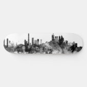 Toronto Canada Skyline Black White Persoonlijk Skateboard (Horizontaal)