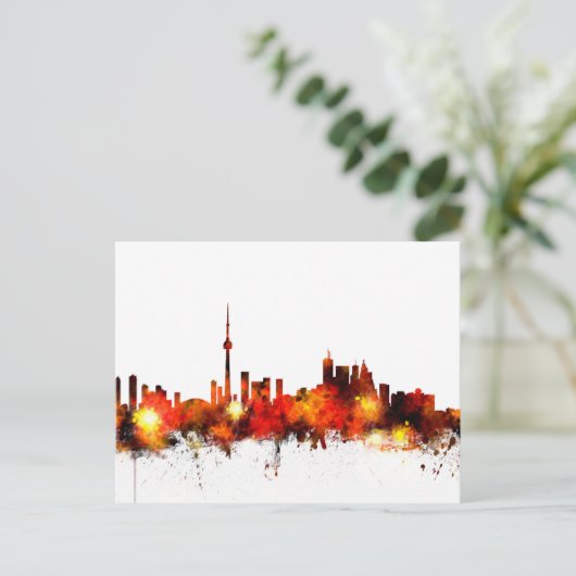 Toronto Canada Skyline Briefkaart (Staand voorkant)