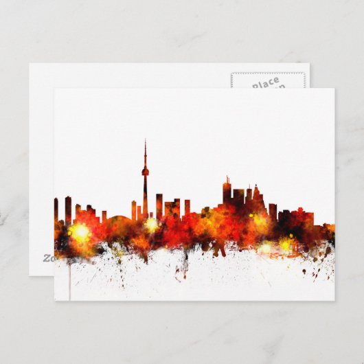Toronto Canada Skyline Briefkaart (Voorkant / Achterkant)