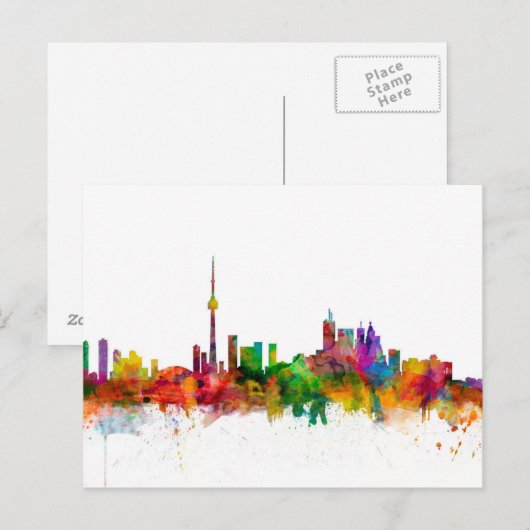Toronto Canada Skyline Briefkaart (Voorkant / Achterkant)