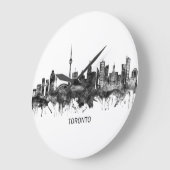 Toronto Canada Skyline BW Grote Klok (Hoek)