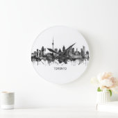 Toronto Canada Skyline BW Grote Klok (Huis)