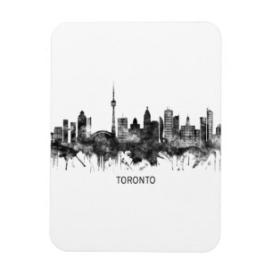 Toronto Canada Skyline BW Magneet