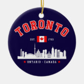 Toronto Canada Skyline City Keramisch Ornament (Voorkant)