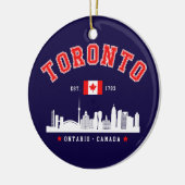 Toronto Canada Skyline City Keramisch Ornament (Links)