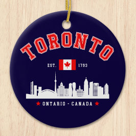 Toronto Canada Skyline City Keramisch Ornament