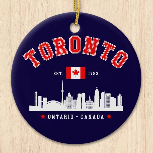 Toronto Canada Skyline City Keramisch Ornament