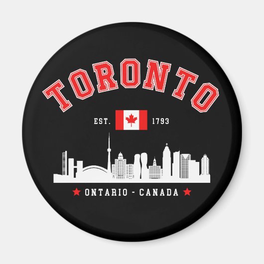 Toronto Canada Skyline City Magneet (Voorkant)