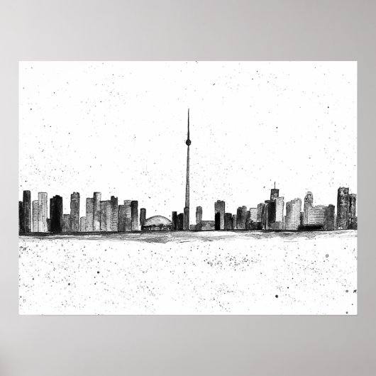 Toronto Canada Skyline  CN Tower Poster (Voorkant)