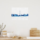 Toronto Canada Skyline CN Tower Poster (Keuken)