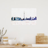 Toronto Canada Skyline  CN Tower Poster (Keuken)