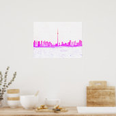 Toronto Canada Skyline  CN Tower Poster (Keuken)