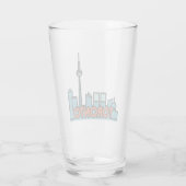 Toronto Canada Skyline Glas (Achterkant)