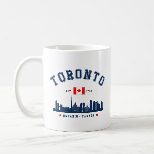 Toronto Canada Skyline Koffiemok (Links)