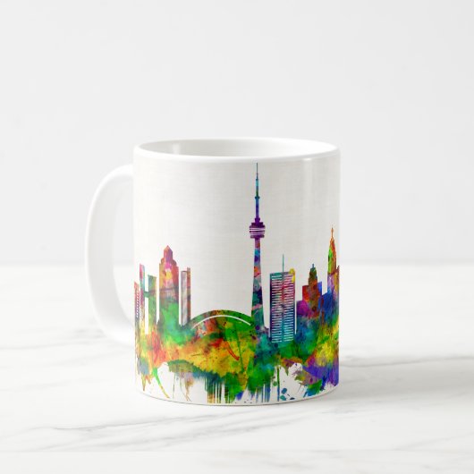 Toronto Canada Skyline Koffiemok (Voorkant links)