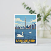 Toronto Canada Skyline Lake Ontario Briefkaart (Staand voorkant)