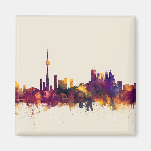 Toronto Canada Skyline Magneet (Voorkant)