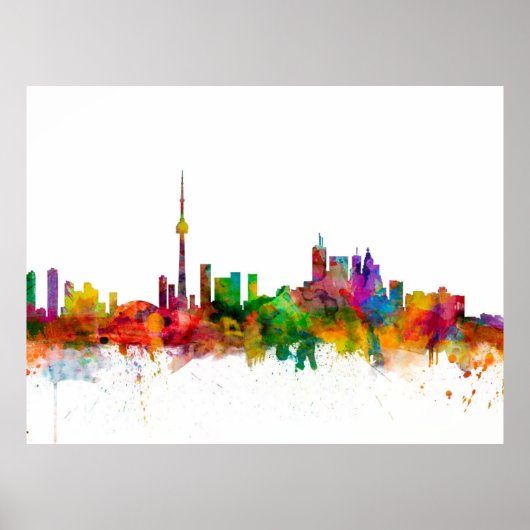 Toronto Canada Skyline Poster (Voorkant)